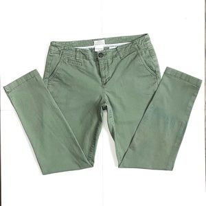 Merona Olive Green Stretch Pants, Modern Fit, Size 6